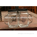16OZ Customized Hot Special Classic Clear Glass ball Mason Jar with handle and straw